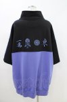 画像3: LISTEN FLAVOR / 麻雀半袖ジャージ  パープル×ブラック H-26-04-16-1024-PU-TO-KB-ZH (3)
