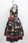 画像2: Miss Cube（海外ロリータブランド） / Strawberryジャンパースカートセット XL ブラック H-26-04-16-001-PU-OP-NS-ZH (2)