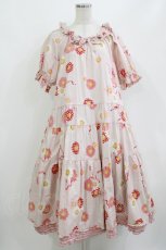 画像1: PINK HOUSE / ひな菊コサージュプリントミディワンピース Free ピンク H-26-04-16-006-LO-OP-NS-ZH (1)
