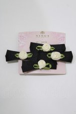 画像1: m petit by misako / AM*NI4Pクリップ  ブラック H-26-04-16-076-LO-AC-NS-ZH (1)