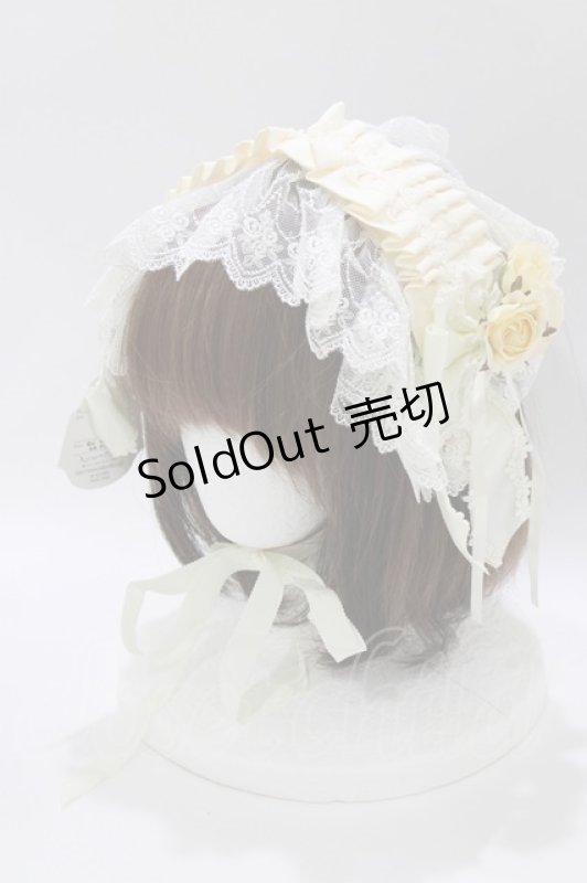 画像1: ALICE and the PIRATES / ドロシーさんのフリルヘッドドレス  アイボリー H-26-04-16-079-PA-AC-NS-ZH (1)