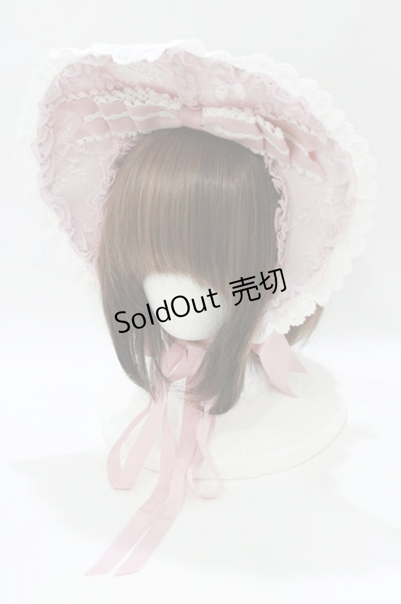 画像1: BABY,THE STARS SHINE BRIGHT / Ribbon Couture Paletteボンネット  ピンク H-26-04-16-080-BA-ZA-NS-ZH (1)