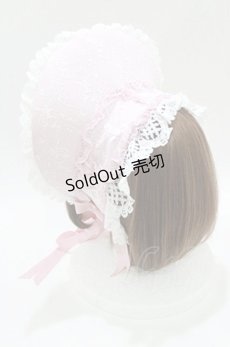 画像2: BABY,THE STARS SHINE BRIGHT / Ribbon Couture Paletteボンネット  ピンク H-26-04-16-080-BA-ZA-NS-ZH (2)