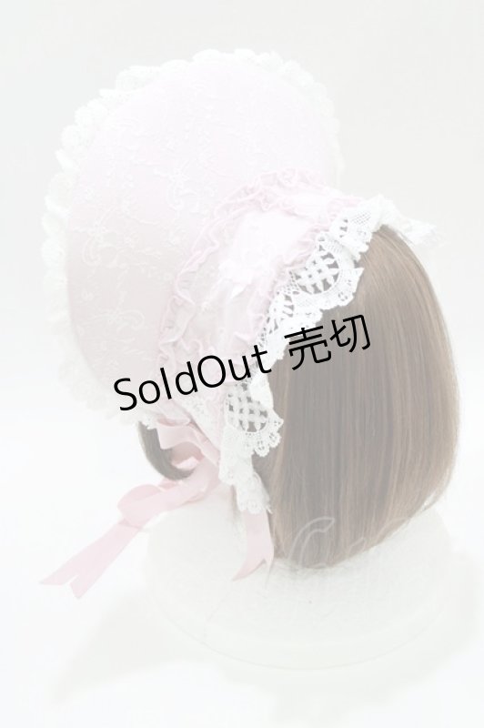 画像2: BABY,THE STARS SHINE BRIGHT / Ribbon Couture Paletteボンネット  ピンク H-26-04-16-080-BA-ZA-NS-ZH (2)