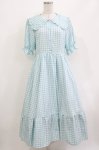 画像1: m petit by misako / AM*ギンガムCHKワンピース L サックス H-26-04-16-011-LO-OP-NS-ZH (1)