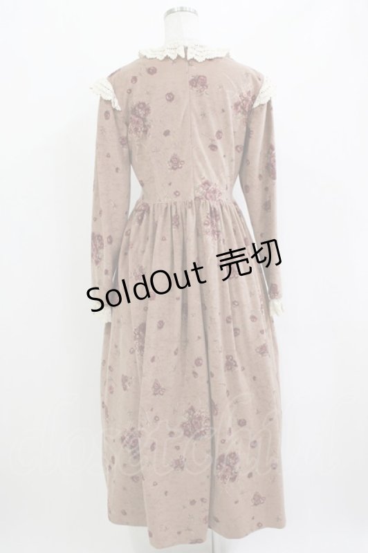 画像3: 田園詩 / ベロアワンピース Free ブラウン H-26-04-16-012-PU-OP-NS-ZH (3)