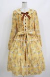 画像1: Miss Point（海外ロリータブランド） / 向日葵の庭園ワンピース XL イエロー H-26-04-16-002-EL-OP-NS-ZH (1)