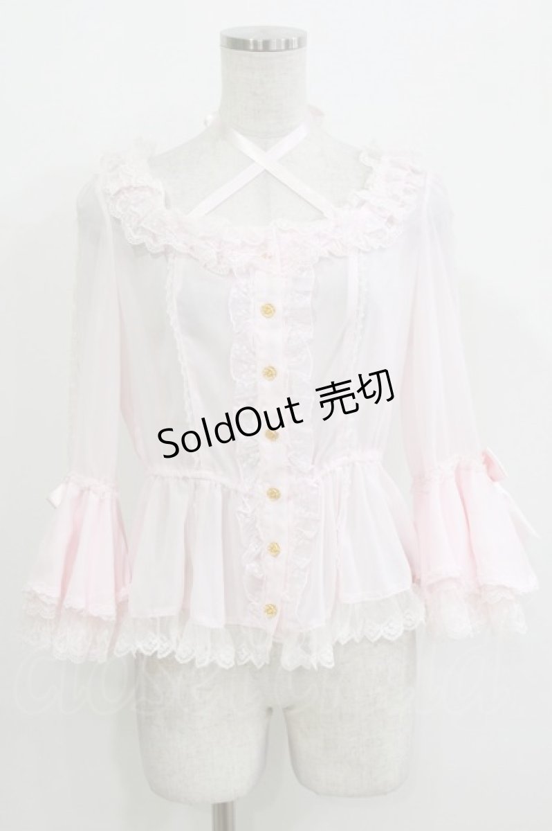 画像1: Angelic Pretty / Romantic Brightブラウス Free ピンク H-26-04-16-022-AP-BL-NS-ZH (1)