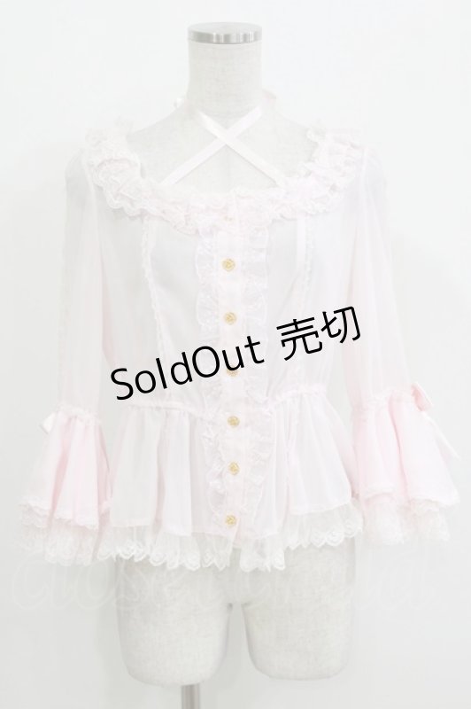 画像1: Angelic Pretty / Romantic Brightブラウス Free ピンク H-26-04-16-022-AP-BL-NS-ZH (1)