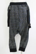 画像3: PUTUMAYO / 紋章刺繍サルエル  黒チェック H-26-04-17-029-PT-PA-AK-ZH (3)