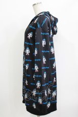 画像2: NieR Clothing / 総柄ZIPパーカー F 黒 H-26-04-17-034-PU-TO-AK-ZH (2)