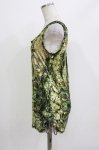 画像2: Ozz Croce / 総柄タンクトップ  緑 H-26-04-17-036-OO-TO-AK-ZH (2)