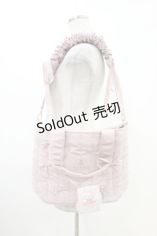 画像1: m petit by misako / AM* NIベロアリボン2WAY  ピンク H-26-04-17-1001-LO-BG-NS-ZH (1)