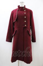 画像1: axes femme / ミリタリー風連釦コート M ワイン H-26-04-17-1037-AX-CO-NS-ZT0419J (1)