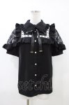 画像1: Secret Honey / スクエアレースヨークブラウス Free ブラック H-26-04-17-1039-CA-BL-NS-ZH (1)