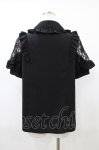 画像2: Secret Honey / スクエアレースヨークブラウス Free ブラック H-26-04-17-1039-CA-BL-NS-ZH (2)