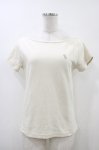 画像1: an another angelus / ロゴ刺繍フレンチスリーブT Free IVORY H-26-04-17-1040-CA-TS-NS-ZH (1)