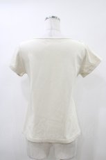 画像2: an another angelus / ロゴ刺繍フレンチスリーブT Free IVORY H-26-04-17-1040-CA-TS-NS-ZH (2)