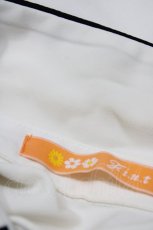 画像4: Fi.n.t / ロゴ刺繍パイピング衿シャツ Free IVORY H-26-04-17-1041-CA-BL-NS-ZH (4)