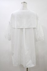 画像2: Fi.n.t / シアーチェックセーラービッグシャツ Free OFF WHITE H-26-04-17-1048-CA-BL-NS-ZH (2)