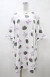 画像1: Jamie エーエヌケー / ドクロリボンプリントBigTe M オフ H-26-04-17-1049-LO-OP-NS-ZH (1)