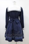 画像2: Amavel / Message Ribbonスクエアセーラーワンピース Free ネイビー H-26-04-17-1016-CA-OP-NS-ZH (2)