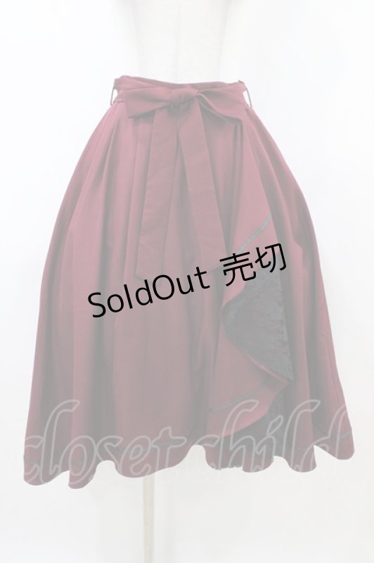 画像1: axes femme / ラッフルフリルスカート M ワイン H-26-04-17-1022-AX-SK-NS-ZH (1)