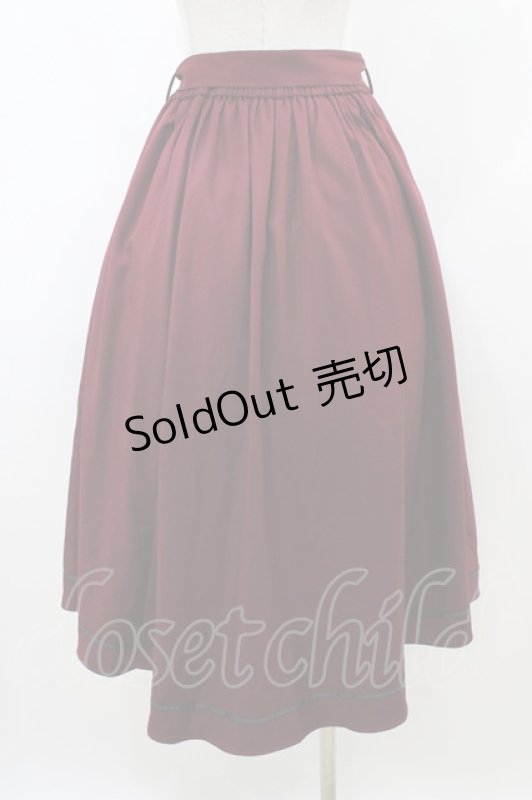 画像2: axes femme / ラッフルフリルスカート M ワイン H-26-04-17-1022-AX-SK-NS-ZH (2)
