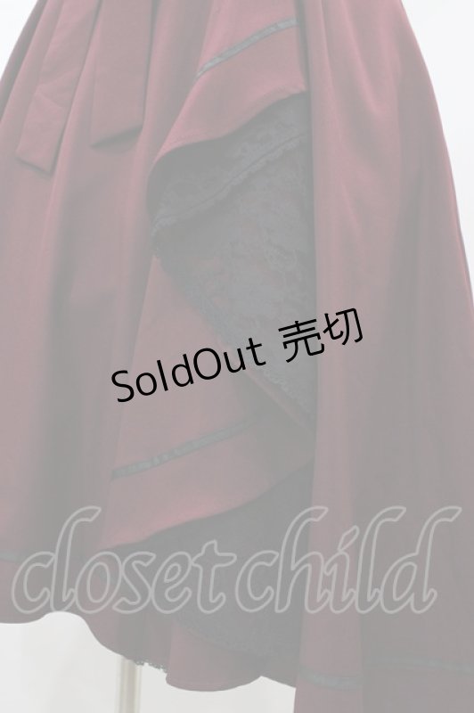 画像3: axes femme / ラッフルフリルスカート M ワイン H-26-04-17-1022-AX-SK-NS-ZH (3)