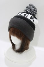 画像1: NieR Clothing / ニットキャップ  黒×グレー H-26-04-17-057-PU-AC-AK-ZH (1)