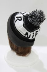 画像2: NieR Clothing / ニットキャップ  黒×グレー H-26-04-17-057-PU-AC-AK-ZH (2)