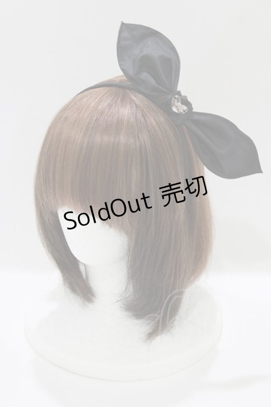 画像1: MILK / リボンカチューシャ  ブラック H-26-04-17-059-ML-AC-KB-ZH (1)