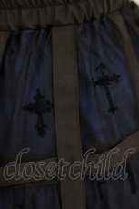 画像4: Moi-meme-Moitie / 十字架フロッキー鳥籠スカート  黒×青 H-26-04-17-009-MO-SK-AK-ZH (4)