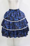 画像1: Moi-meme-Moitie / 青薔薇3段ティアードスカート F ブルー H-26-04-17-010-MO-SK-AK-ZH (1)