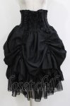 画像1: ATELIER PIERROT / バッスルコルセットスカート  黒 H-26-04-17-021-EL-SK-AK-ZH (1)