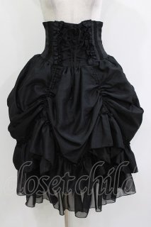 ATELIER Pierrot 黒　コルセット ATELIER PIERROT / バッスルコルセットスカート 黒 H-26-04-17-021-EL