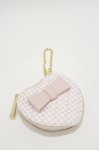 画像1: m petit by misako / ハート型キルティングポーチ  ピンク H-26-04-18-041-LO-ZA-NS-ZH (1)