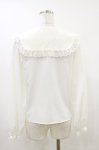画像2: Honey Cinnamon / レースカラーブラウス Free ホワイト H-26-04-18-004-LO-BL-NS-ZH (2)
