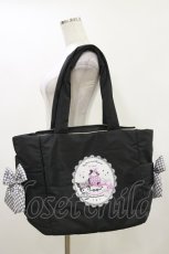 画像1: m petit by misako / クロメロ/ボストンバッグ  ブラック H-26-04-18-051-LO-BG-NS-ZH (1)
