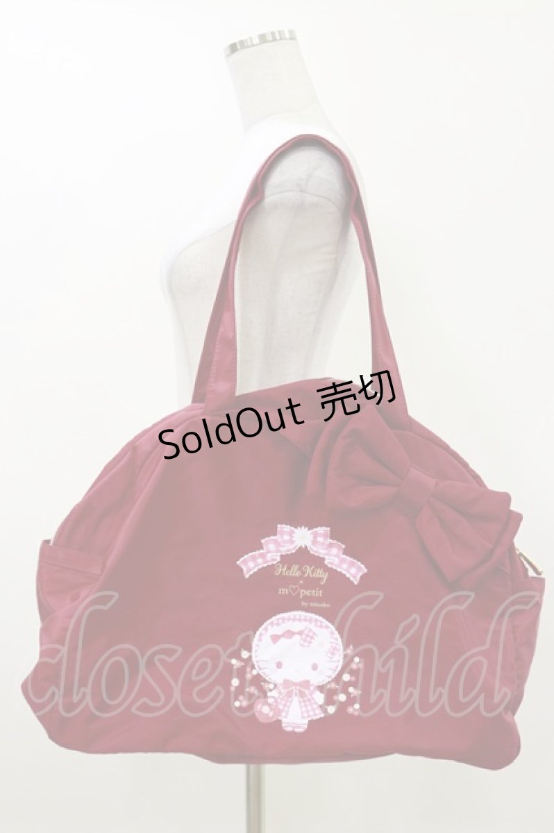 画像1: m petit by misako / ハローキティ/ボストンバッグ  レッド H-26-04-18-059-LO-BG-NS-ZH (1)
