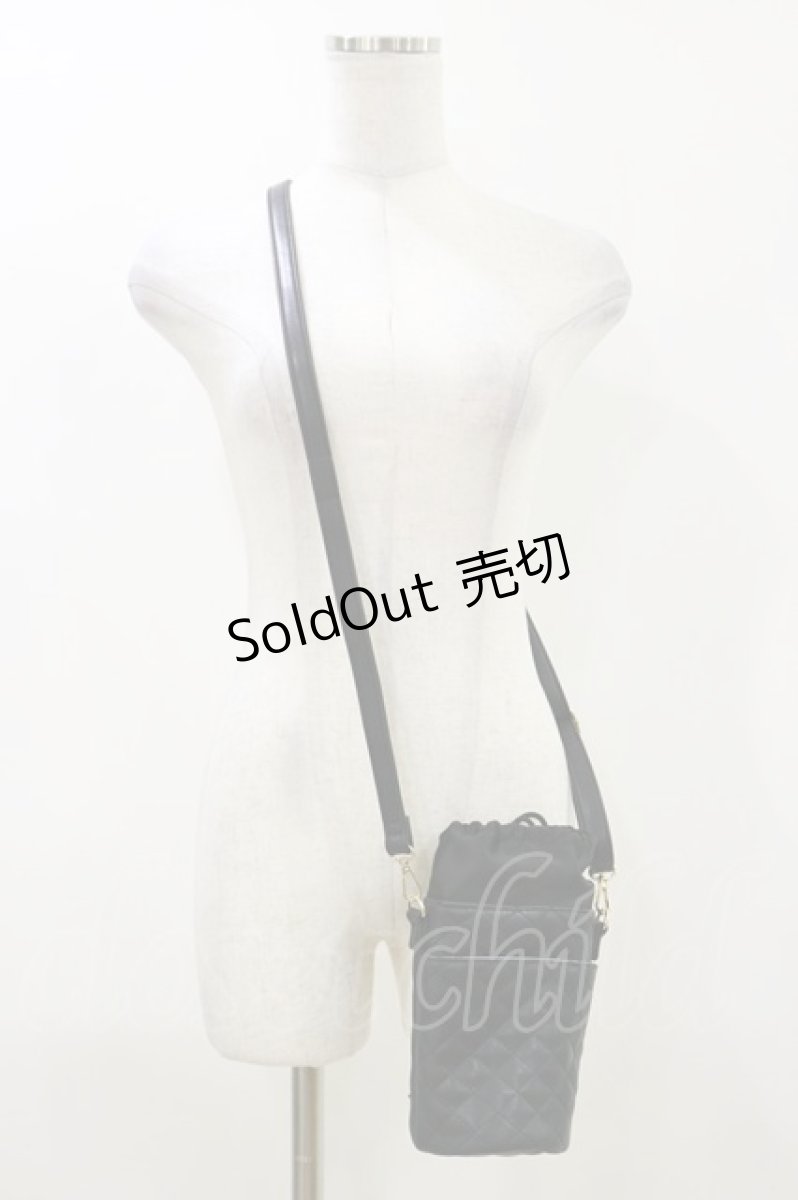画像1: m petit by misako / ボトルケースショルダーバッグ  ブラック H-26-04-18-060-LO-BG-NS-ZH (1)