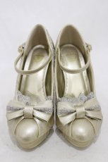 画像1: BABY,THE STARS SHINE BRIGHT / Princess Ladyパンプス S/約22.0~22.5cm ゴールド H-26-04-18-074-BA-SH-NS-ZH (1)