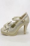 画像2: BABY,THE STARS SHINE BRIGHT / Princess Ladyパンプス S/約22.0~22.5cm ゴールド H-26-04-18-074-BA-SH-NS-ZH (2)