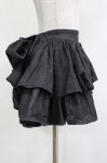 画像2: Starry / フリルデニムミニスカート  ブラック H-26-04-18-1034-PU-SK-KB-ZH (2)