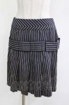 画像1: Jane Marple / ブリティッシュストライプのタックスカート  ネイビー H-26-04-18-1038-JM-SK-KB-ZH (1)