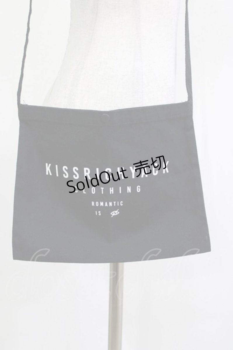 画像1: KRY CLOTHING / プリントサコッシュ  黒 H-26-04-18-1009-EL-BG-KB-ZH (1)