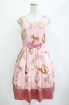 画像1: Leur Getter / Chocolate Watchノースリーブワンピース  ピンク H-26-04-18-1016-LU-OP-KB-ZH (1)