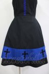 画像5: Moi-meme-Moitie / 十字架2段ジャンパースカート 9号 黒×青 H-26-04-18-1018-MO-OP-KB-ZH (5)