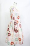 画像2: Leur Getter / Pastel Donuts袖付きワンピース M グレー H-26-04-18-1020-LU-OP-KB-ZH (2)