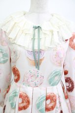 画像4: Leur Getter / Pastel Donuts袖付きワンピース M グレー H-26-04-18-1020-LU-OP-KB-ZH (4)